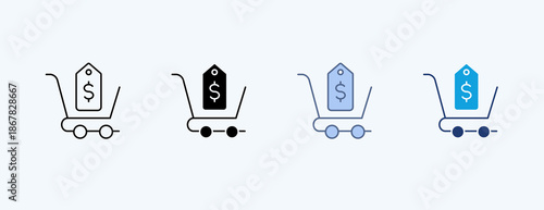 Price Multiple Icon Illustration Vector
