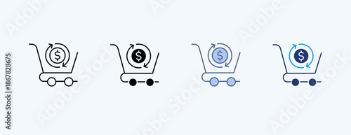 Exchange Multiple Icon Illustration Vector