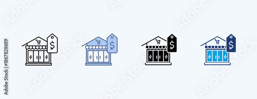Sale Multiple Icon Illustration Vector