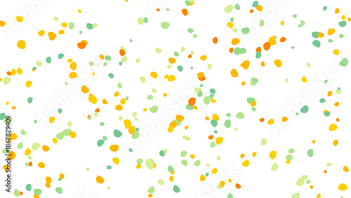 Abstract Background with Colorful Paint Splatters on White