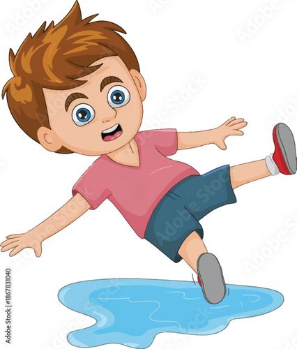 boy jumping in water