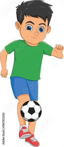 boy with soccer ball