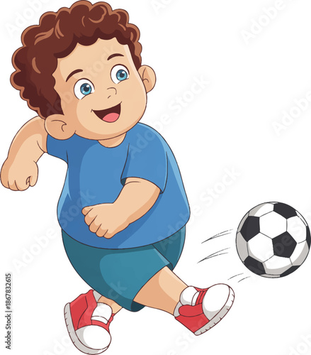 boy playing football