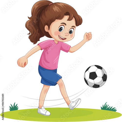 boy playing soccer