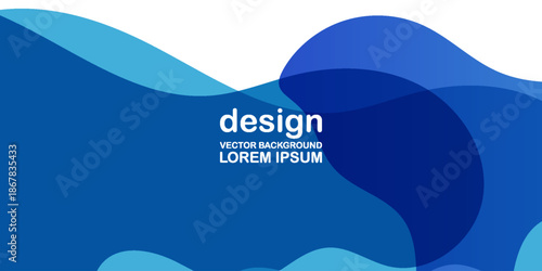 abstract liquid background with blue color, subtle color gradations. Suit for banner, web, brochure, pamflet, poster and presentation