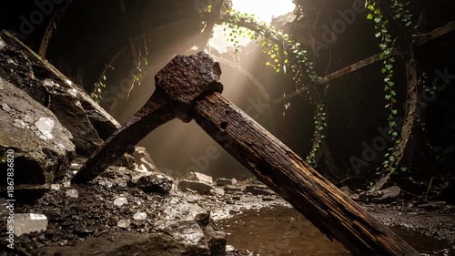Sunlight Pierces The Forgotten Tunnel Found Deep Underground