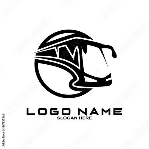 Bus Icon, travel bus logo template.