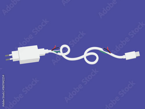 Hand Drawn USB Power Adapter
