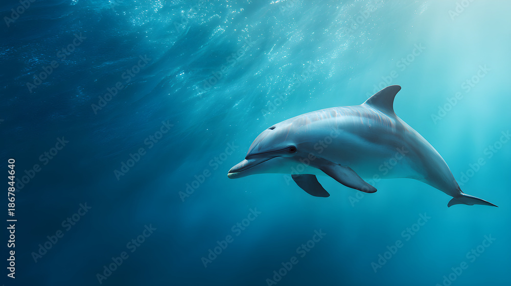 Fototapeta premium dolphin in the sea