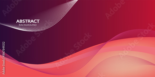 Abstract background design. gradient with geometric lines and light effect. Motion minimal concept. Vector illustration. - Vector