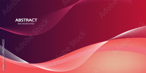 Abstract background design. gradient with geometric lines and light effect. Motion minimal concept. Vector illustration. - Vector