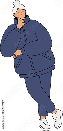 Thoughtful Woman Pondering Idea Problem Solving Strategy