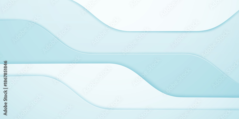 Ταπετσαρία Soft, flowing wavy shapes in shades of blue and white, creating a soothing abstract background with subtle depth and texture