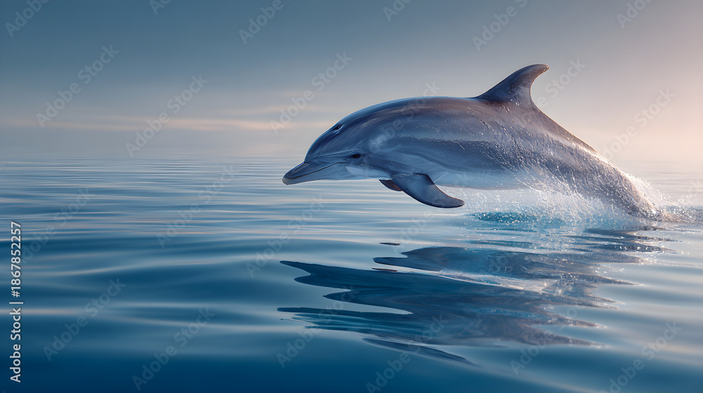 Fototapeta premium dolphin jumping out of water