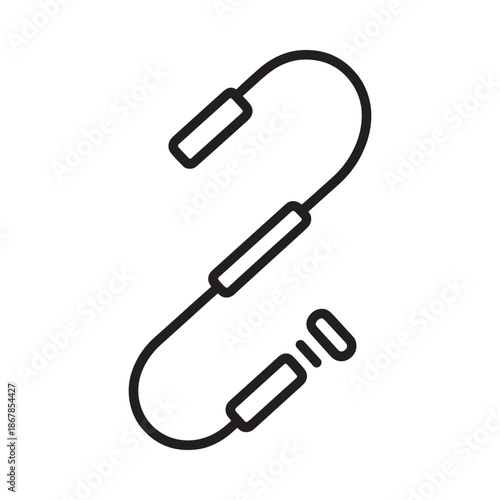 Simple line drawing of an intravenous solution set with a flow regulator