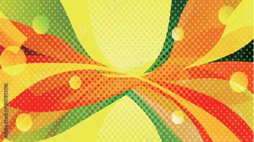 幾何学　抽象的　カラフル　模様　背景