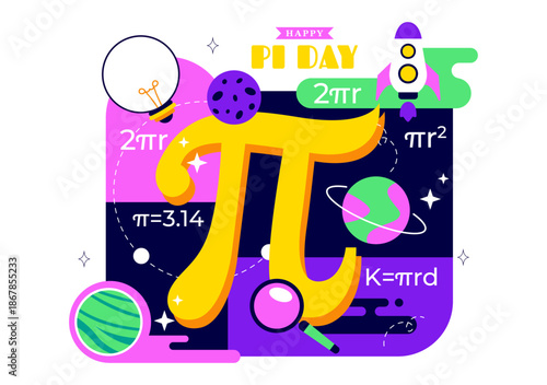 National Pie Day Vector Illustration on January 23 Featuring Delicious Pastry Shells With Various Fillings Flat Style Cartoon Background