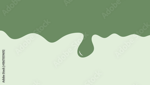 water drop on green background