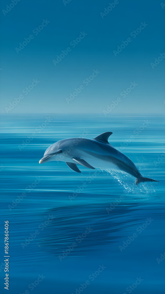 Fototapeta premium dolphin jumping out of water
