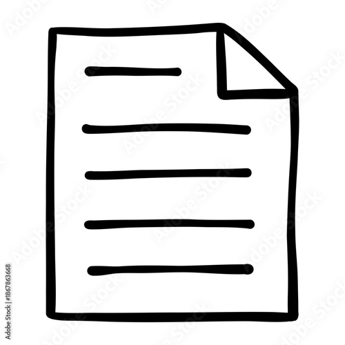 Wallpaper Mural document hand drawn icon Torontodigital.ca