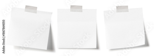 Sticky note reminder. Post it note paper. Yellow sheets for notes isolated with clipping path on background.