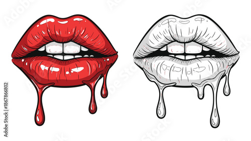 Blank Black Crewneck Sweatshirt Mockup Front and Back View for Apparel Design, Fashion Template, Streetwear Clothing Brand Presentation, Isolated Vector Illustration