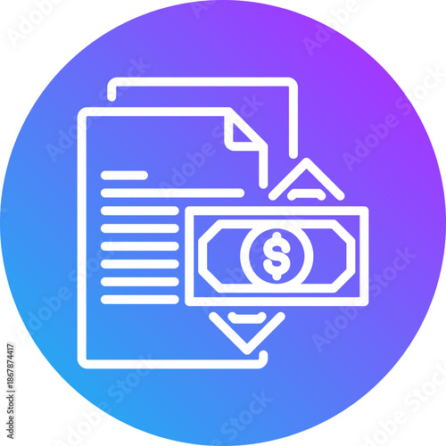 Contract icon for dishonesty , website, application, printing, document, poster design, etc