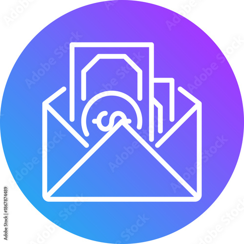 Envelope icon for dishonesty , website, application, printing, document, poster design, etc