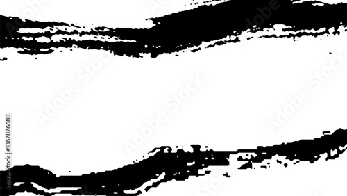 毛筆ブラシの背景素材