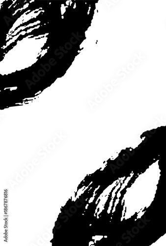 筆書き風の背景イラスト