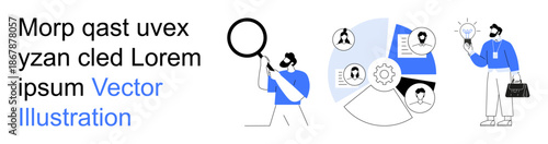 Business analytics, team collaboration, leadership, innovation, market research, corporate strategy. Professional analyzing charts and diagrams, people discussing ideas. Business analytics