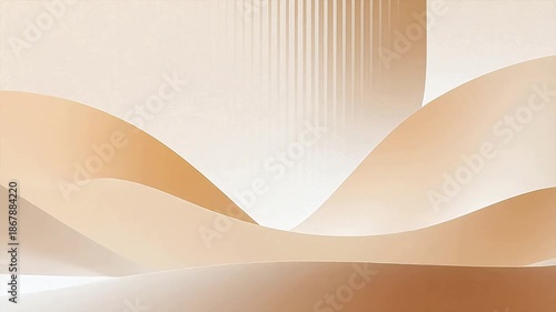 Abstract wavy layered design