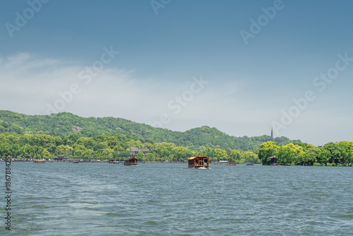 Wallpaper Mural Panoramic view of the West Lake in Hangzhou, China Torontodigital.ca
