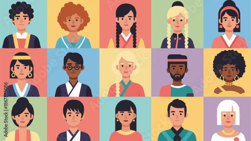 Diverse Group of People Representing Different Cultures and Backgrounds.