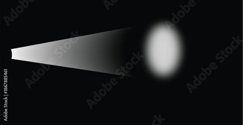 Spotlight Beam with Diffused Glow