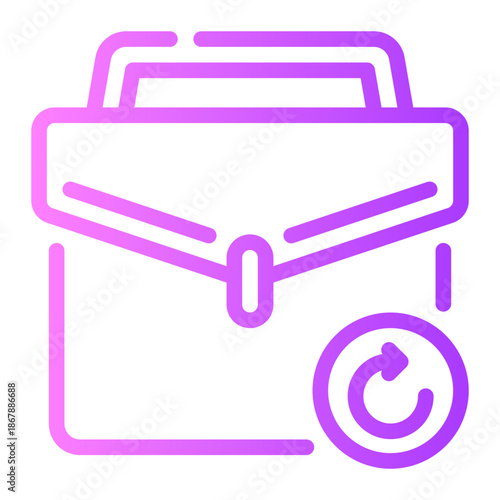 circular arrow gradient icon