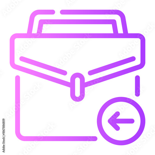 left arrow gradient icon