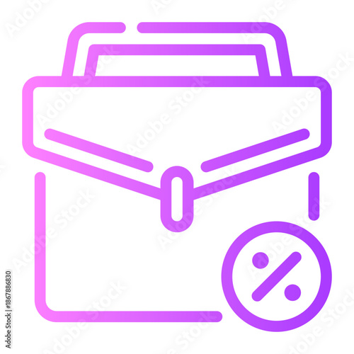 percent gradient icon