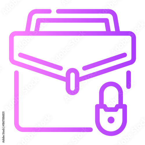 padlock gradient icon