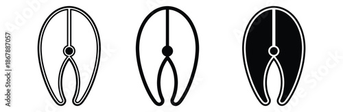 
Fish steak icon. Salmon, Tuna, Athanasius piece of fish.
Vector isolated minimal illustration. Fish steak outline icon. Vector Illustration.