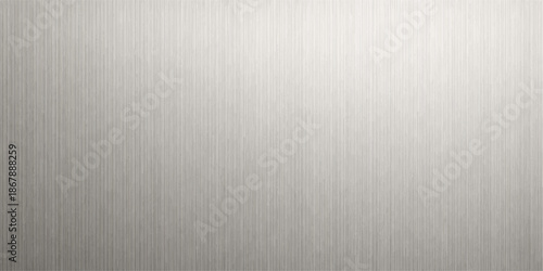 A brushed metal texture features a seamless silver stainless steel plate pattern with a shiny metallic surface and gray aluminum reflections for a sleek material backdrop