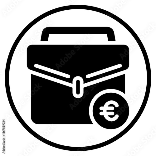 euro glyph icon