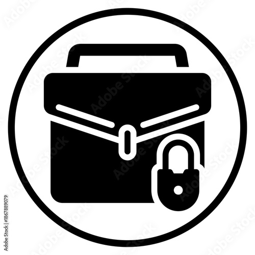 padlock glyph icon