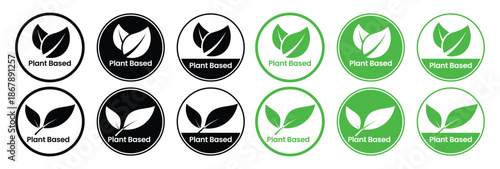 Eco-Friendly Plant Based Product Labels & Vegan Food Packaging Icons