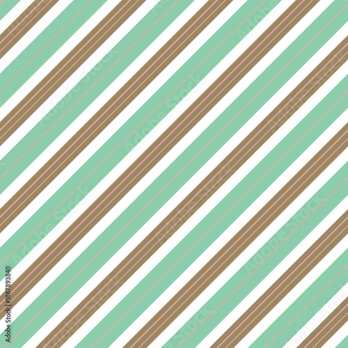 Diagonal Stripes in Sybarite Green Pink Dream White Digital Paper Wallpaper