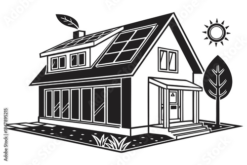 vector illustration of a house