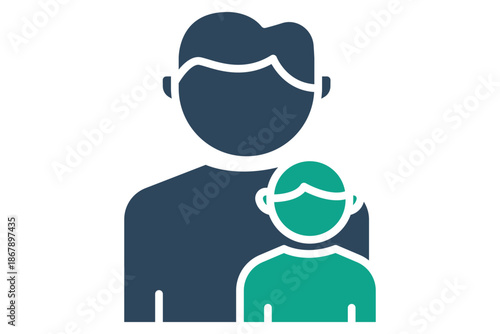 parental icon. solid icon style. icon related to retirement. benefit elements vector illustration