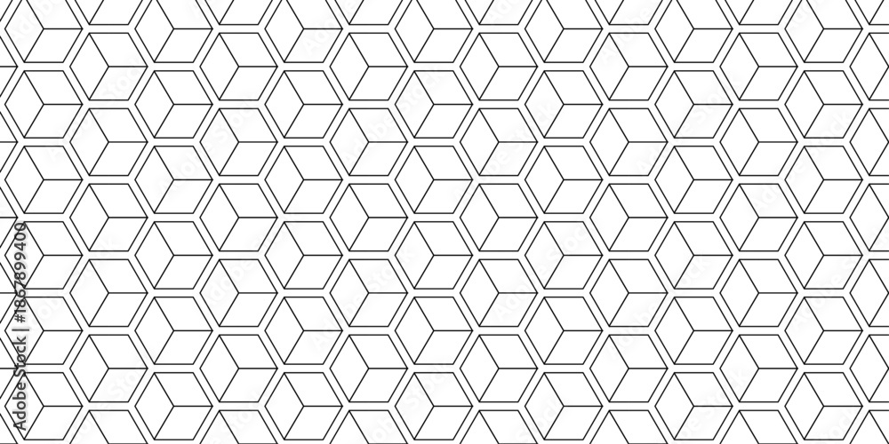 Fototapeta premium abstract square modern tech grid line box. metal cube creative geometric fabric wall tiles gradient web triangle diamond honeycomb hexagon art decorative textile design.