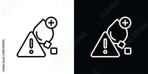 Diabetes Icon Set Black And White