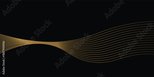 Abstract grey and red circle line vector on dark background. Modern simple overlap circle lines texture creative design. Suit for poster, cover, banner, flyer, brochure, presentation, website